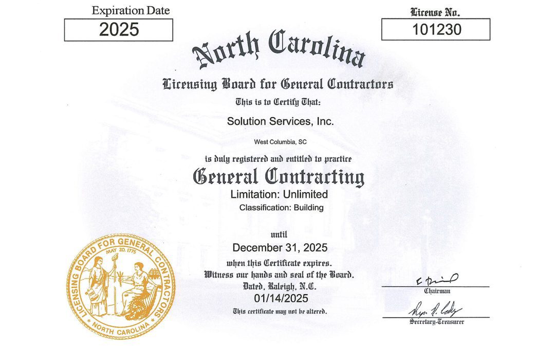 Why Licensing Matters – And Why Solution Services is the Right Partner in NC & SC